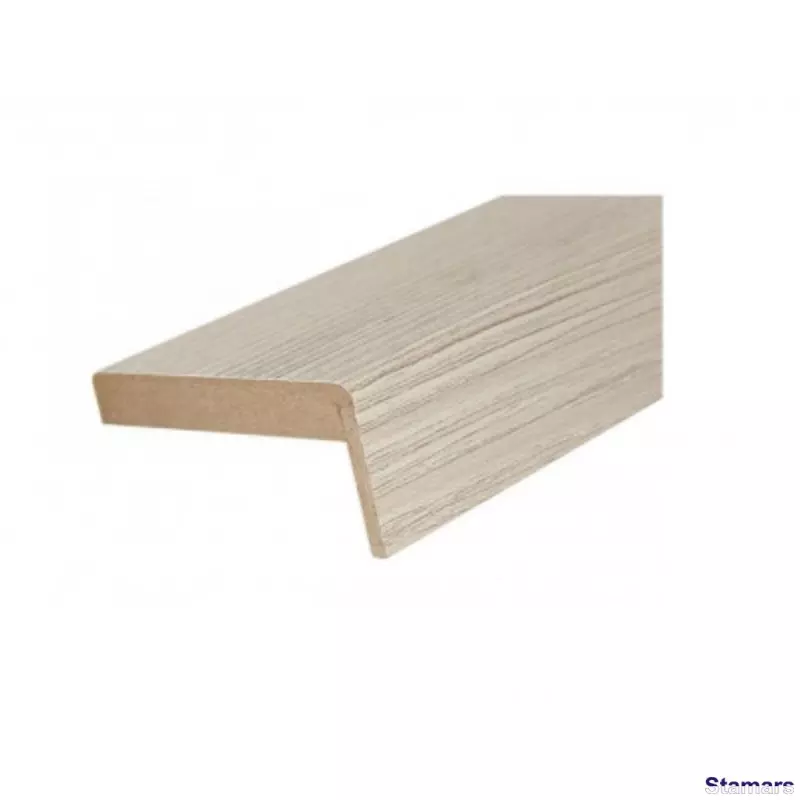 Durvju apmales daļa MDF Bianco teleskopiskā PVC
